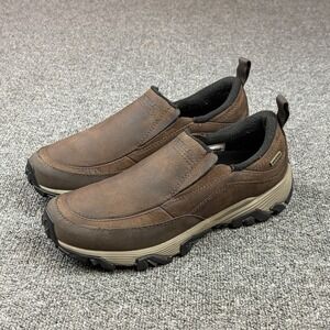 Merrell Coldpack Ice+ Moc Waterproof Shoes Womens 8.5 Brown Leather Slip On